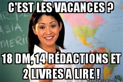 Devoirs de vacances