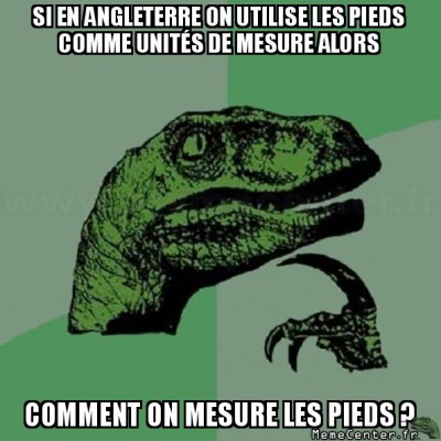 Mon pied mesure un pied ?