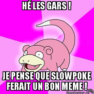 Un peu de retard...