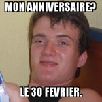 l'anniversaire