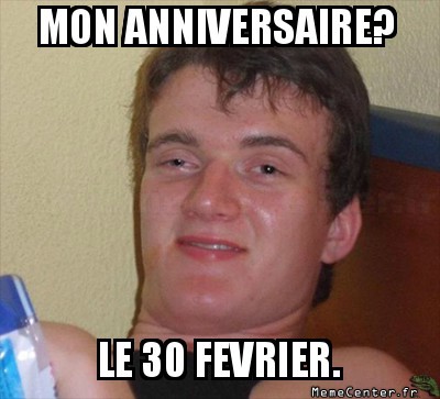 l'anniversaire