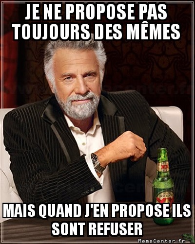 Mêmes refuser ..