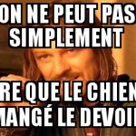 Non, jamais !