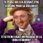 Tu crois que Jésus s'est fait crucifié avec du sirop d'érable?