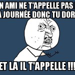 Pourquoi maintenant !!!