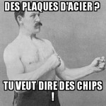 Plaques d'acier