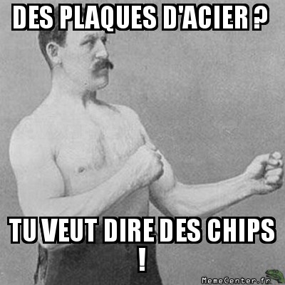 Plaques d'acier