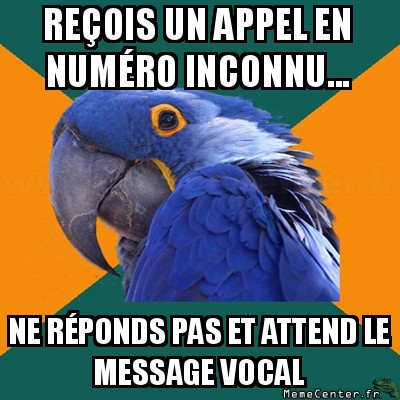 L'appel...