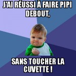 Aux toilettes