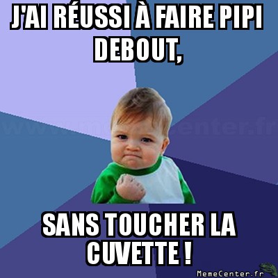 Aux toilettes