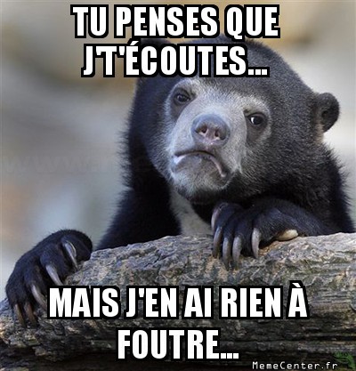 ça devait sortir...