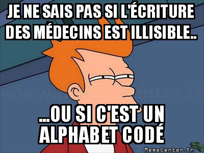 L'écriture des médecins