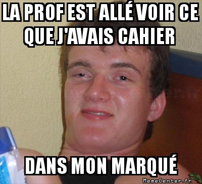 Élève bourré