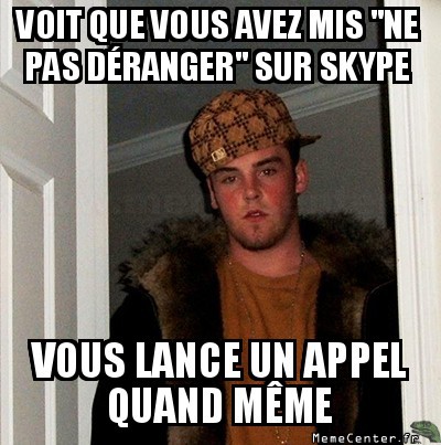 Sur skype ...
